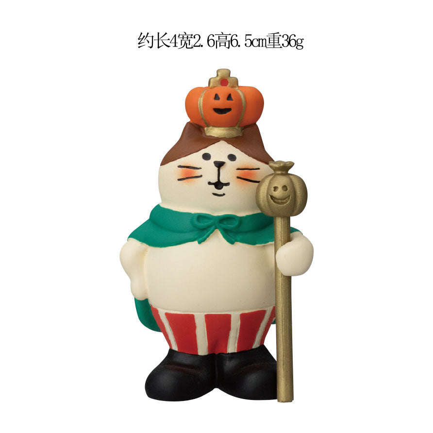 Wholesale Japanese ZAKKA Cat Resin Figurine  King Pumpkin Home Decor