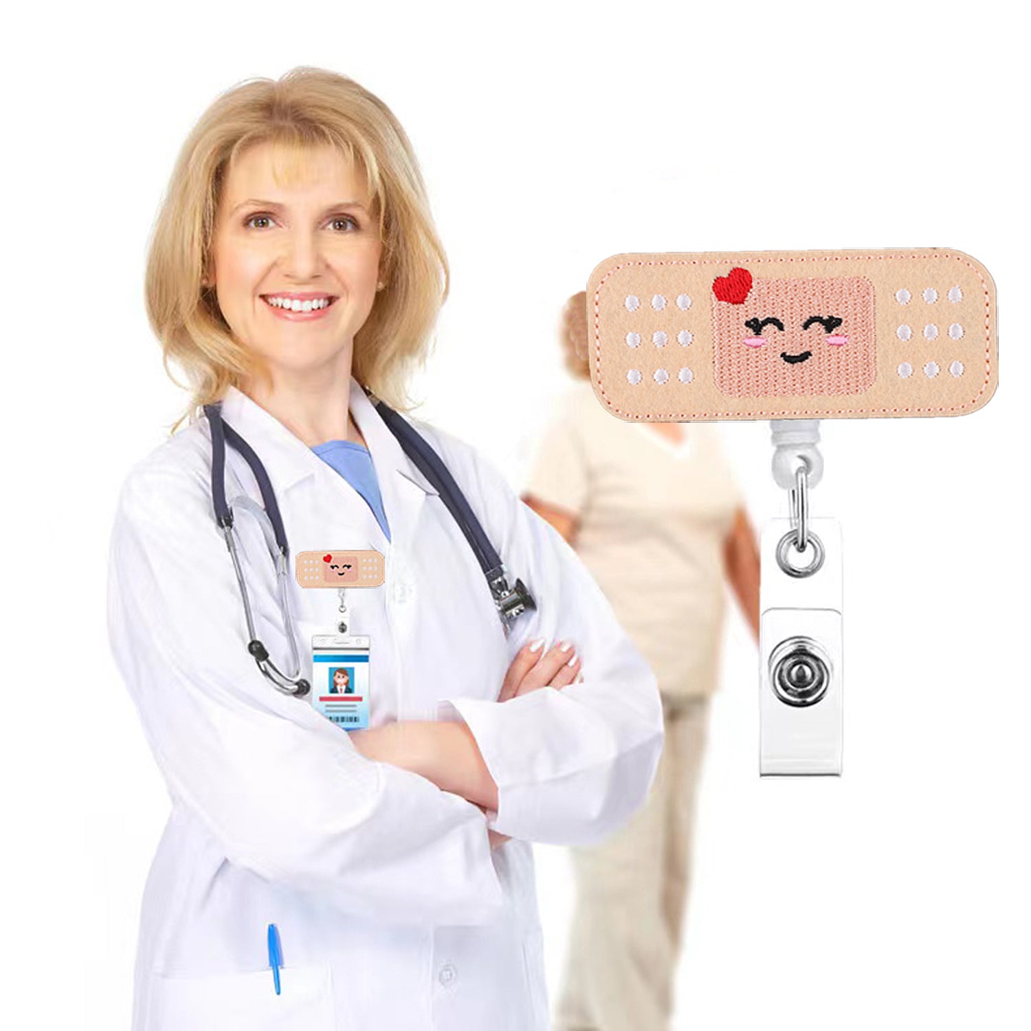 Wholesale Xiao Tian Medical Supplies Easy Pull-up Buckle Embroidered Cloth Sticker