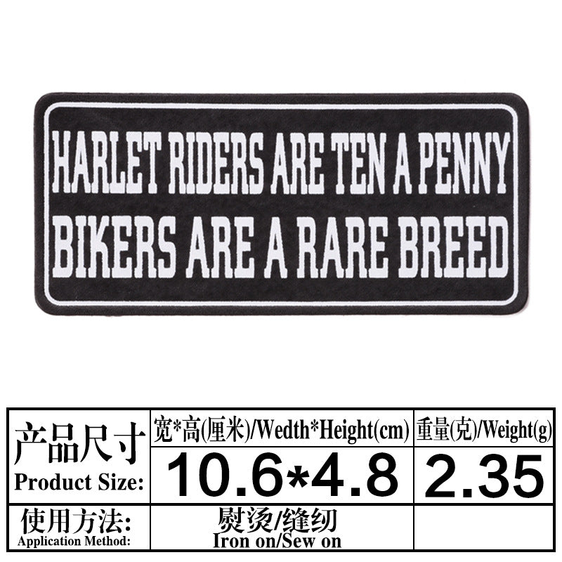 Wholesale Twill Fabric Patches 22 Styles Black White Alphabet Print Decorative Applique For Clothing Bags Hats Towels Resale