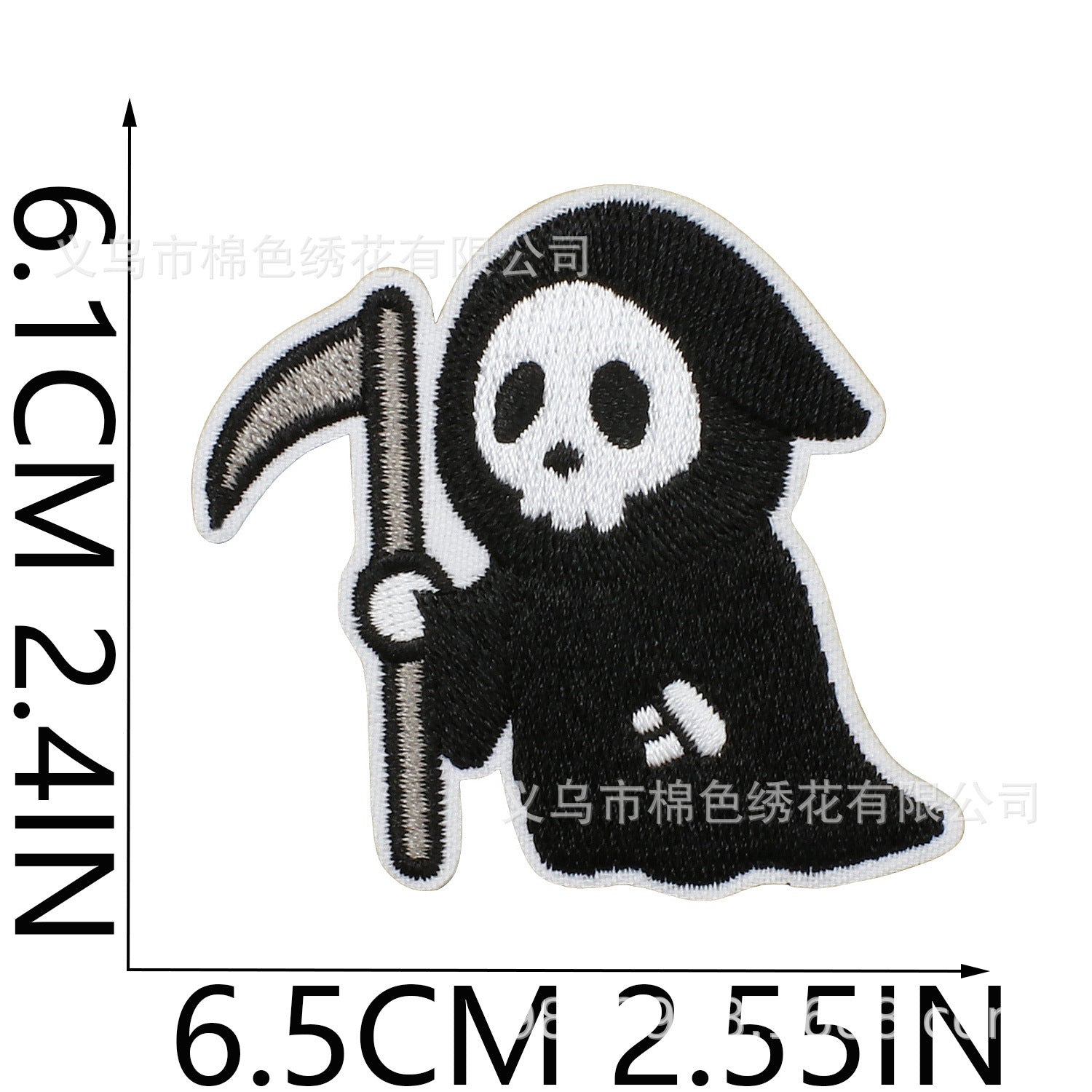 Wholesale  Ghost Embroidered Patch Decorative Applique For Clothing DIY Craft Supply