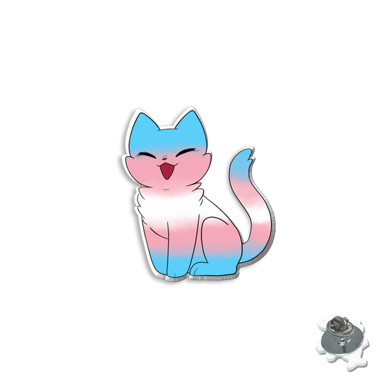 Wholesale Rainbow Animal Series Colorful Cat Breast Needle