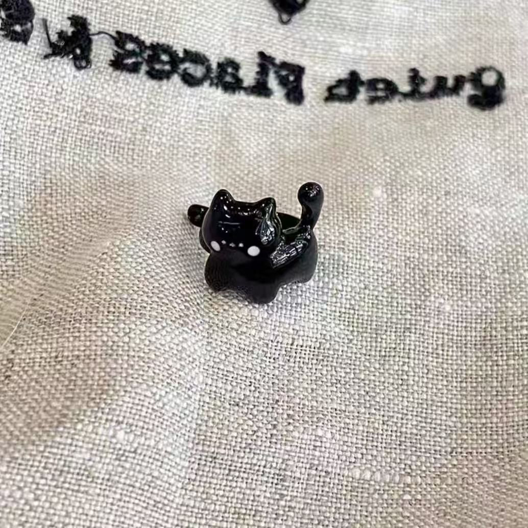 Wholesale Cute black kitten ear cuff