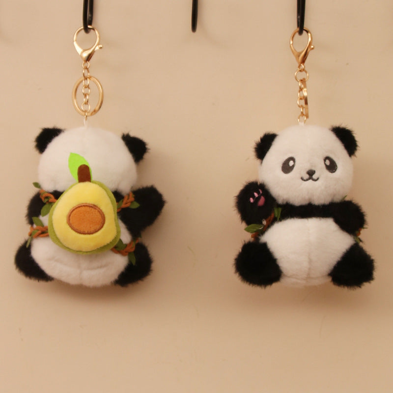 Wholesale Wholesale cute panda pendant with fruit on back