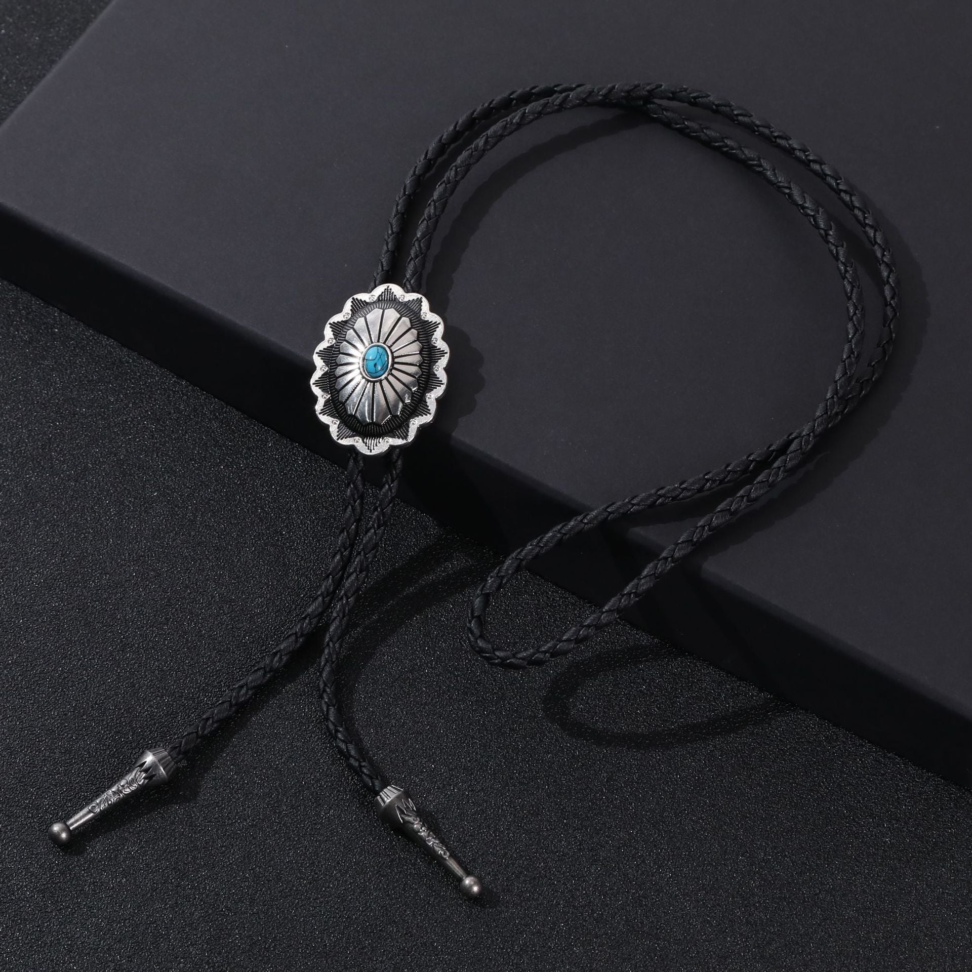 Wholesale Adjustable Enamel Western Bolo Tie Alloy Necklace