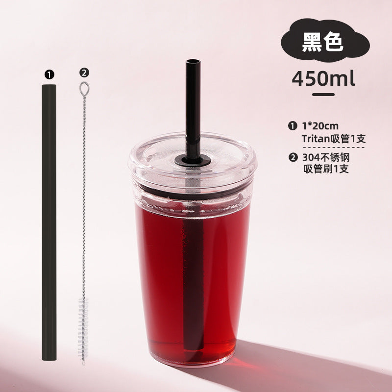 Wholesale Candy colored straw water cup