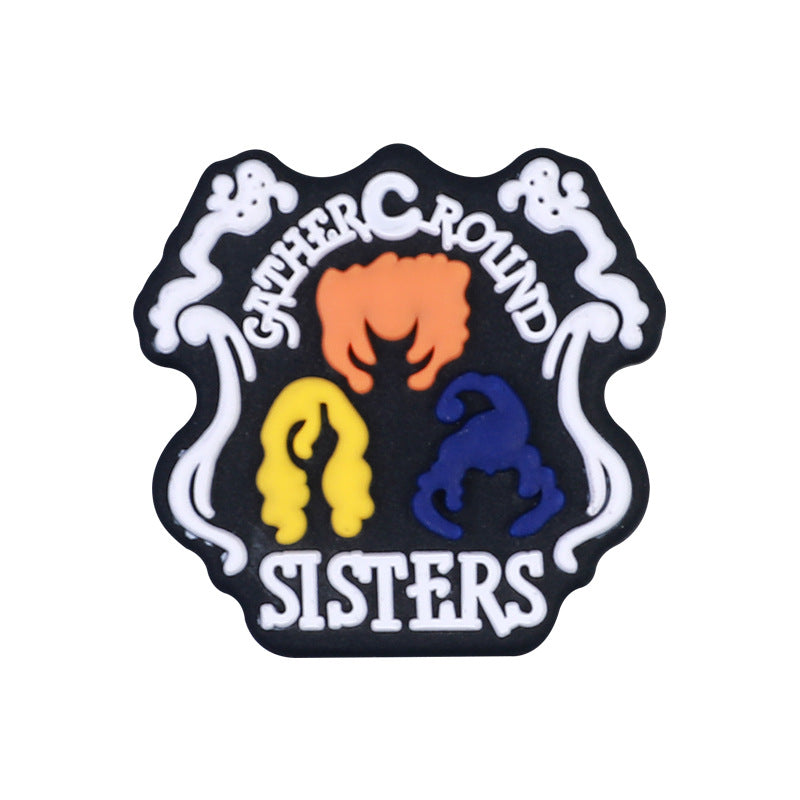 Wholesale  20pcs Halloween silicone beads new dark series loose beads diy bracelet necklace accessories cartoon silicone beads