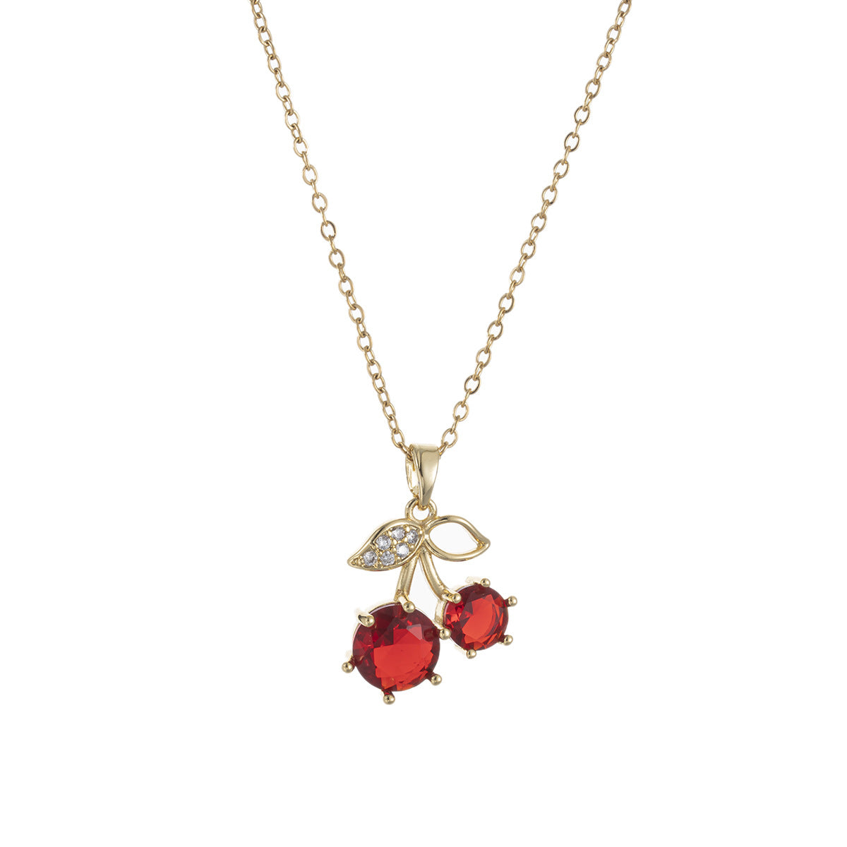 Wholesale Cherry necklace titanium steel clavicle chain