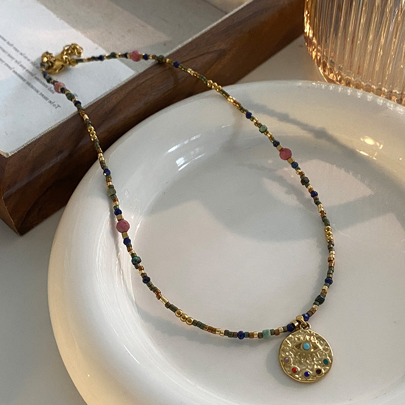 Wholesale Vintage Fashion Natural Stone Necklaces