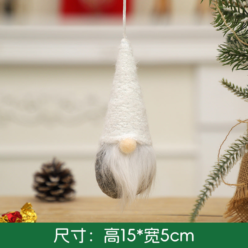 Wholesale Christmas Decoration Creative Knitted Small Doll Decoration