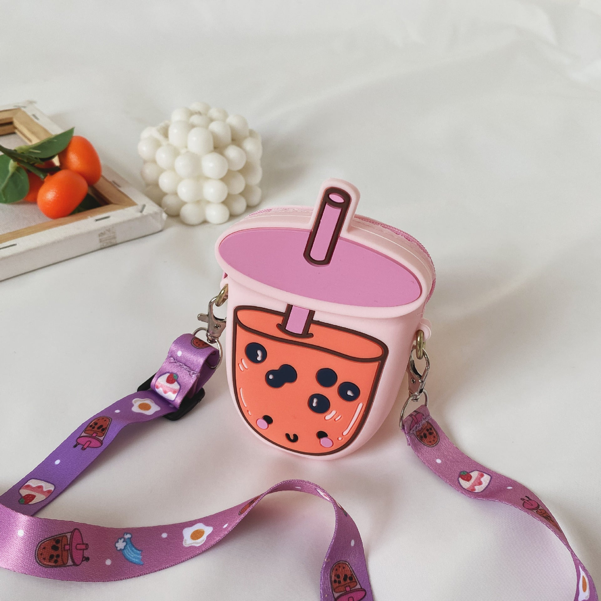 Copa de té de leche de dibujos animados al por mayor Silicona Silicona Magno mensajero