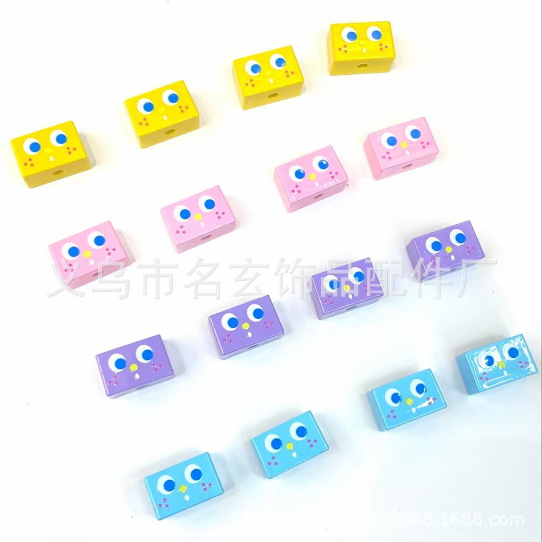 Wholesale 200PCS Acrylic Toast Driver Bread Machine Vertical Hole Beads