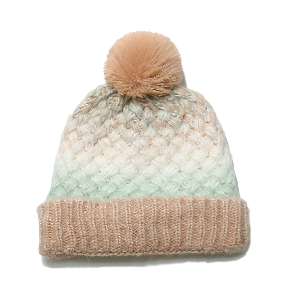 Wholesale Autumn and Winter New Warm Fur Balls with Fleece Thickened Ear Protection Caps and Beanie Hats