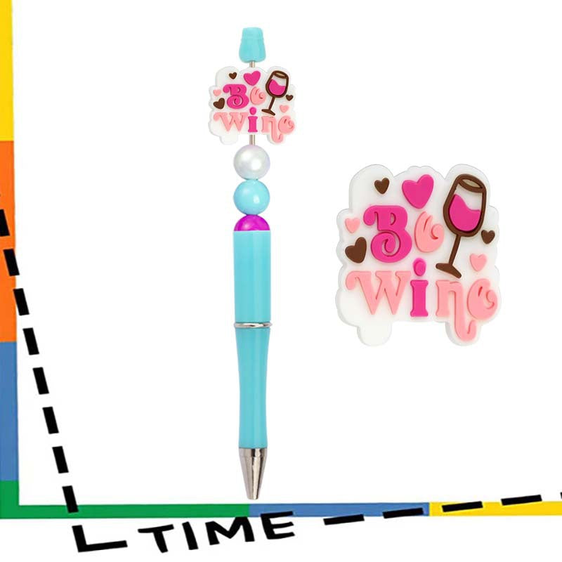 Wholesale Random 100pcs Valentine' s Day Heart Flower Series Focal Beads