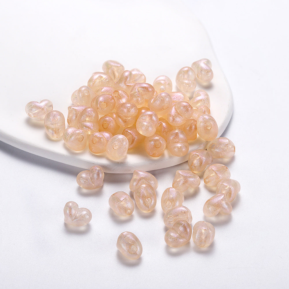 Wholesale 30pcs/pack Acrylic Colorful Mermaid Pearly Love Beads