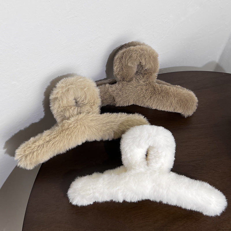 Wholesale Autumn and Winter Plush Extended Hair Clips