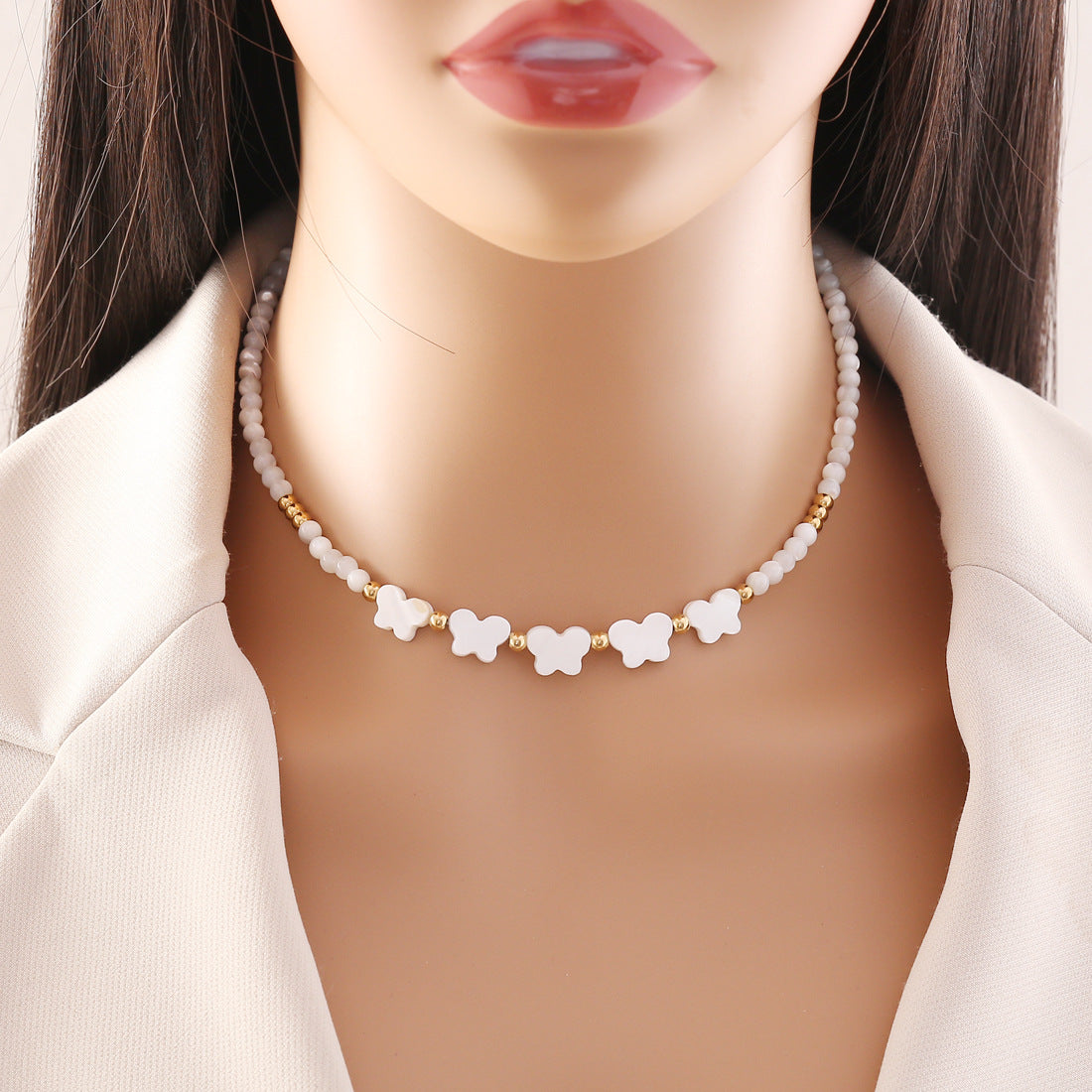 Wholesale Seashell Heart Star Butterfly Stainless Steel Necklaces