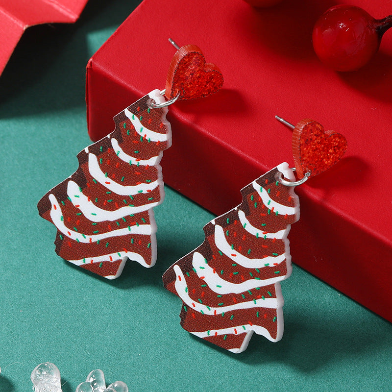 Wholesale Light Luxury, High-end Christmas Design, Niche Fashion Earrings