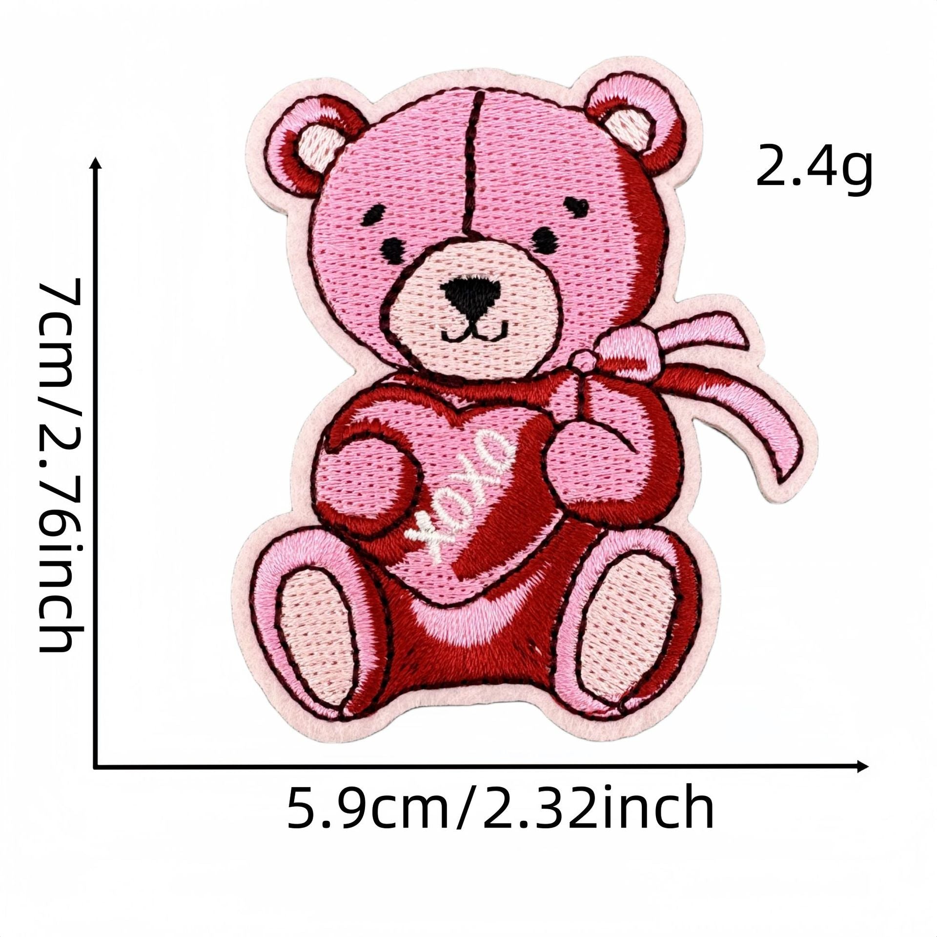 Wholesale Valentine' s Day Pink Love Cartoon Embroidery DIY Patches