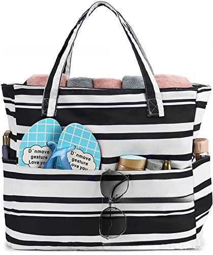 Wholesale multi-functional large  classic popular beach bag travel holiday gym essential