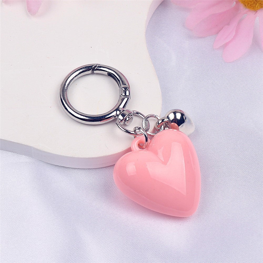 Wholesale Candy-Colored Heart KeychainMobile Phone Chain