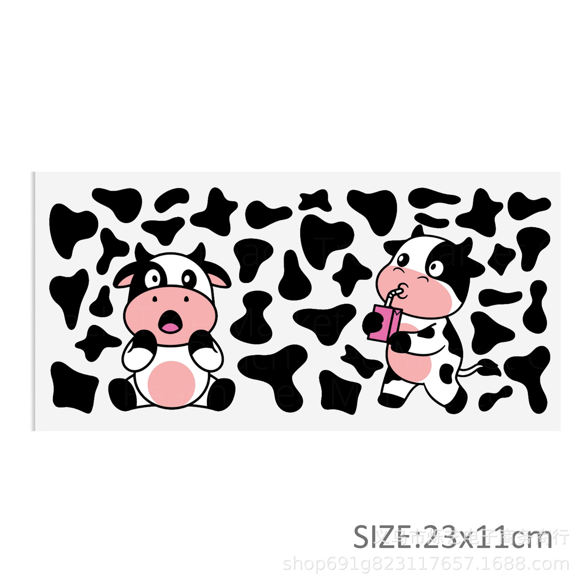 Wholesale Cow series 16oz Cup UV DTF Wraps