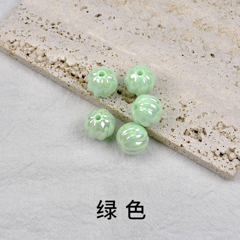 Wholesale 10PCS Acrylic Plastic Solid Color Mape Beads