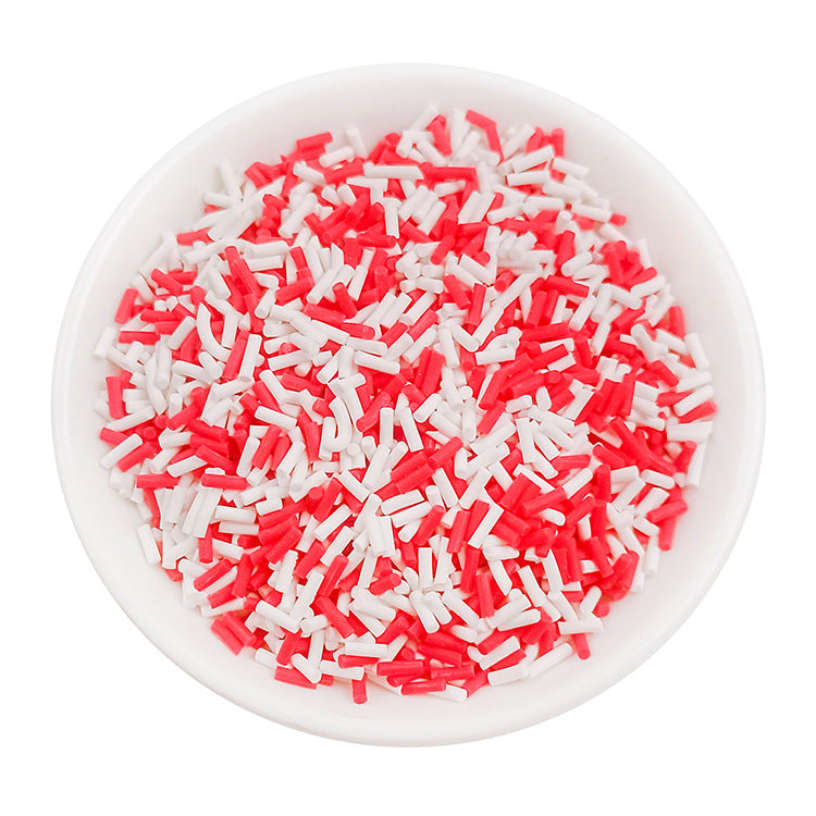 Wholesale Simulation soft clay long strip sugar granules 50 grams chocolate handmade materials