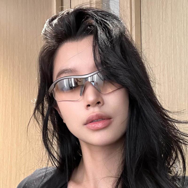 Wholesale Half-frame cycling windproof sunglasses