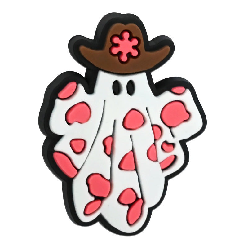 Wholesale Random 100pcs/pack  Cartoon Halloween Series PVC Soft Focal Beads