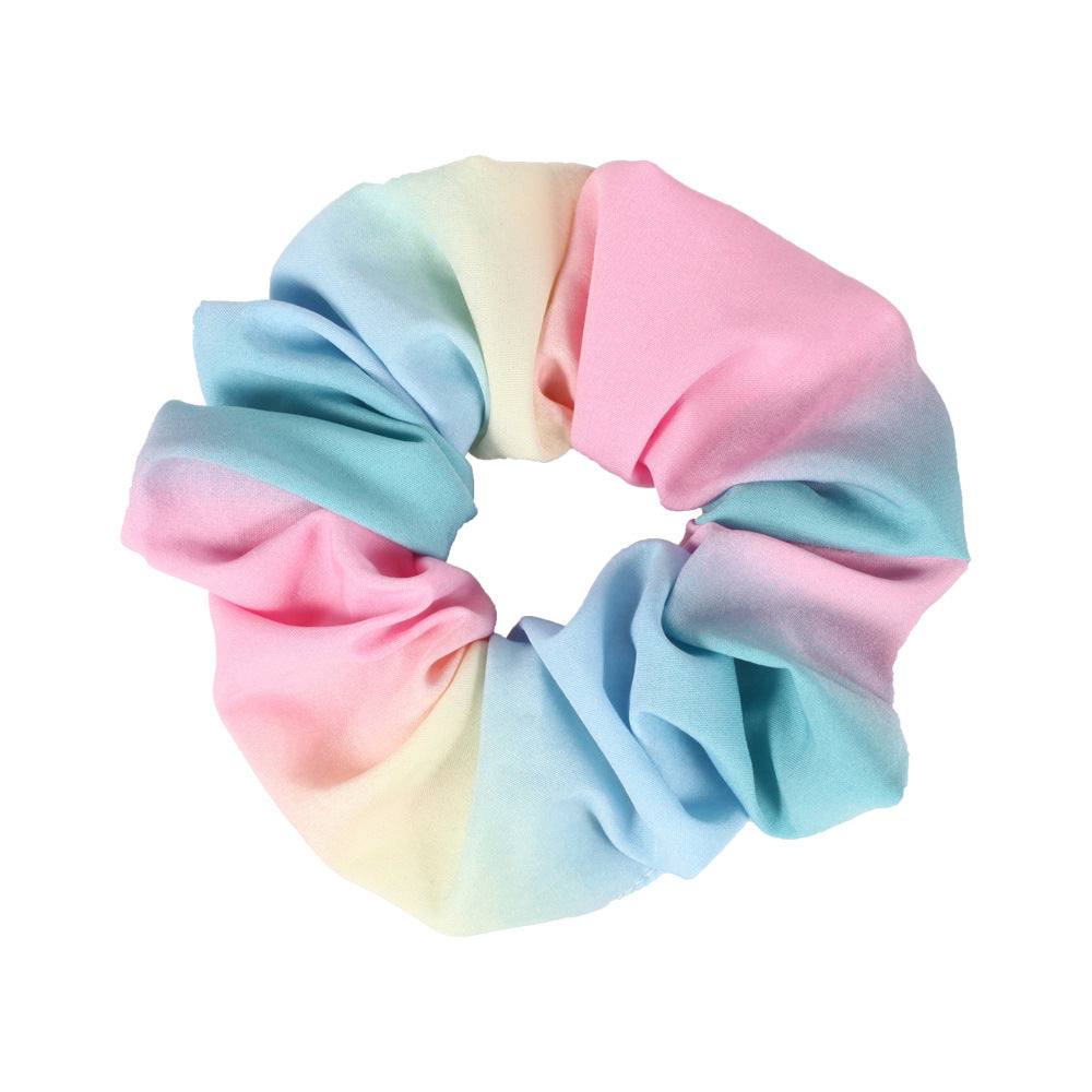 Wholesale Tie-dye Hair Band Summer Gradient Temperament Hair Accessories Female Hair Bun Headband