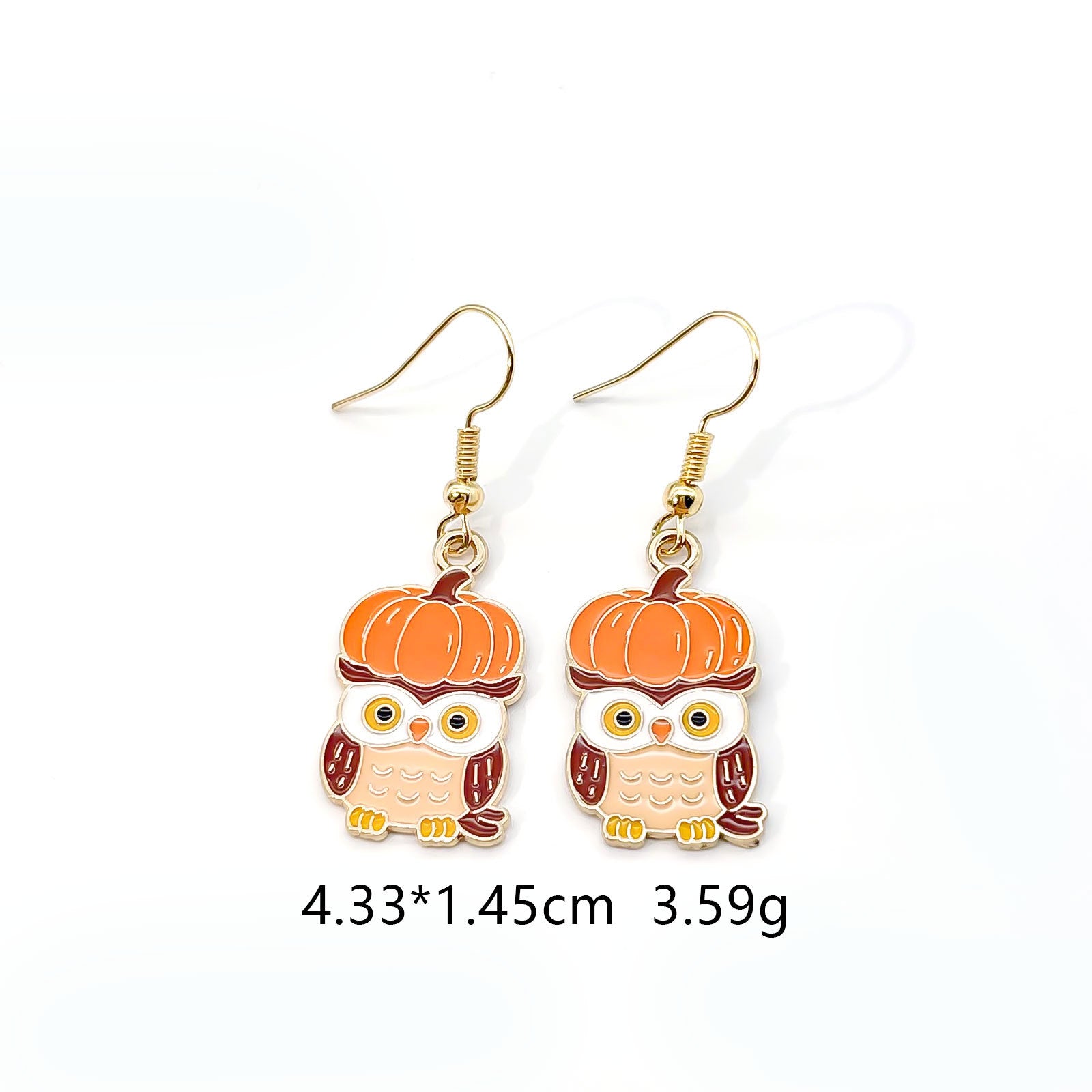 Wholesale Thanksgiving Earrings With Cartoon  Maple Leaf Sunflower Pumpkin Design Zinc Alloy Fall Harvest Jewelry Accessory For Parties