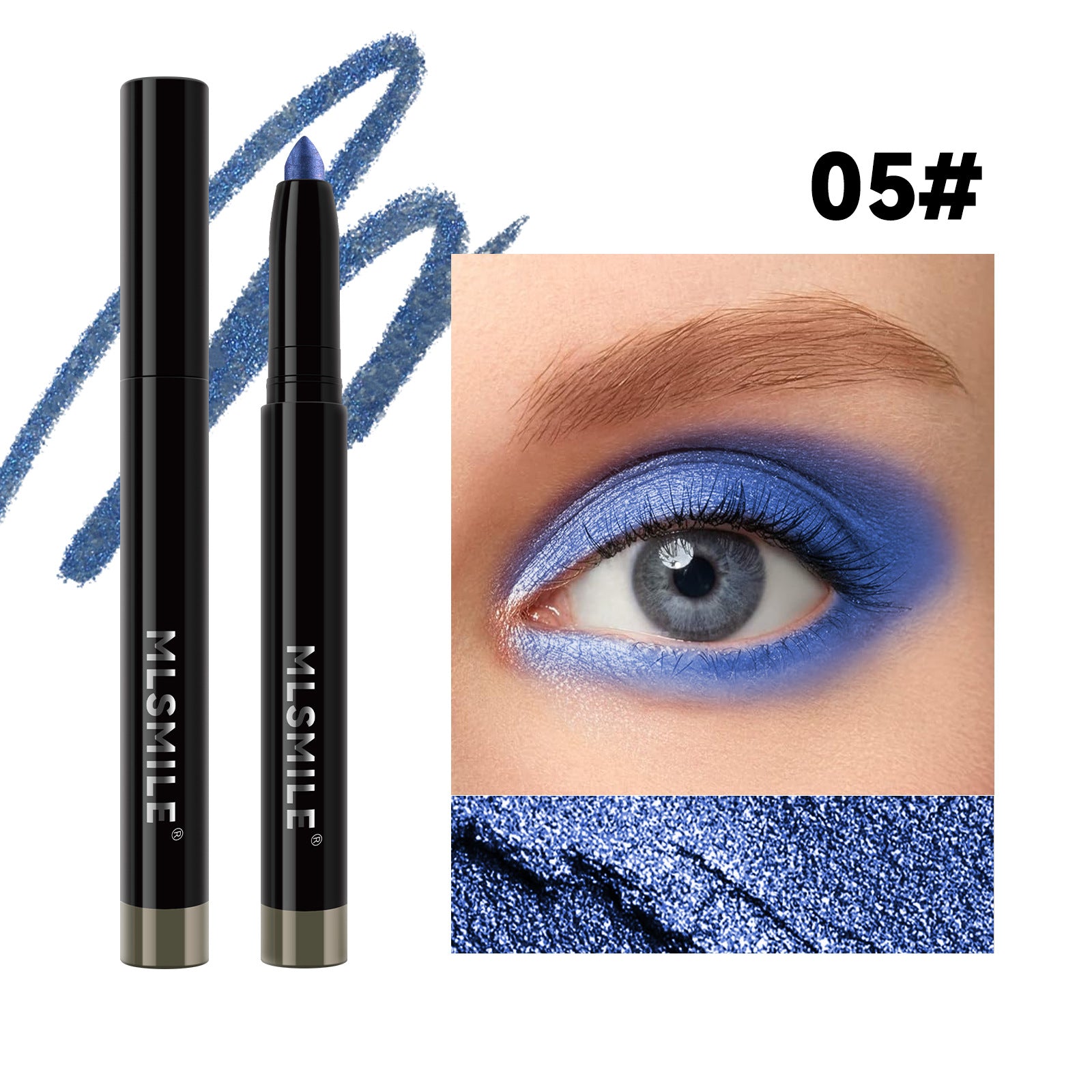 Wholesale MLSMILE Waterproof and Smudge-proof Eyeliner with Pencil Sharpener