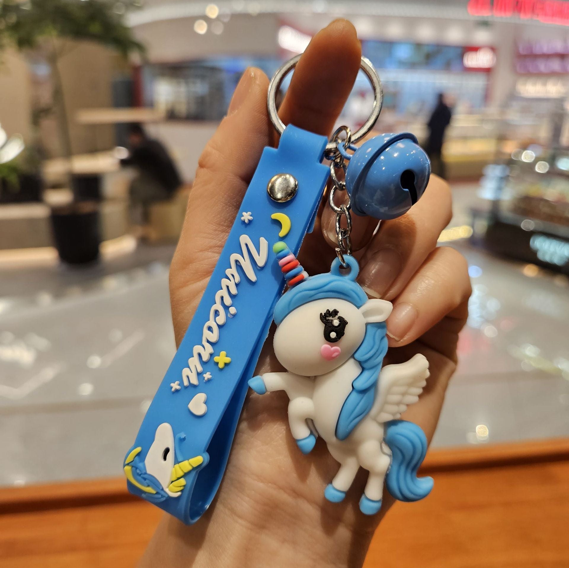 Wholesale Cartoon cute colored horsehide keychain OLY Exclusive