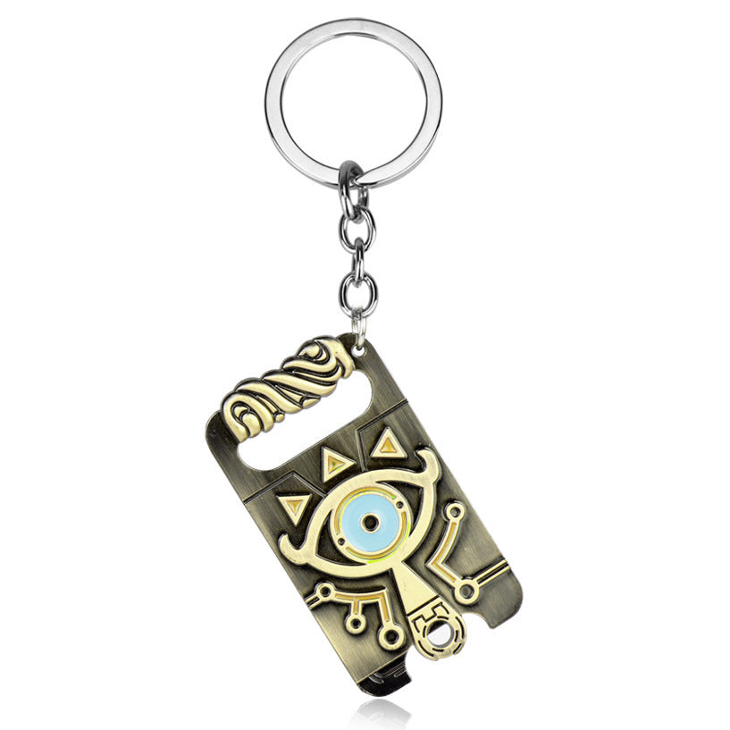Wholesale Game Accessories Owl Shield Keychains