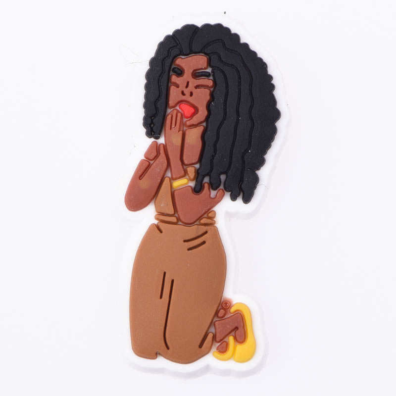 Wholesale 10PCS PVC DIY Hole Shoes Accessories Ice Hockey Series Shoes Flowers