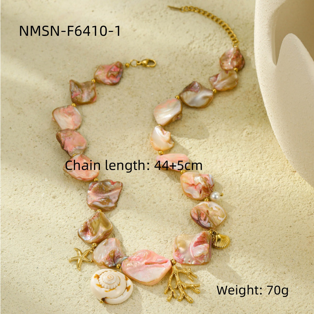 Wholesale Ocean Series Holiday Style Necklace Bracelet Earrings Summer Jewelry