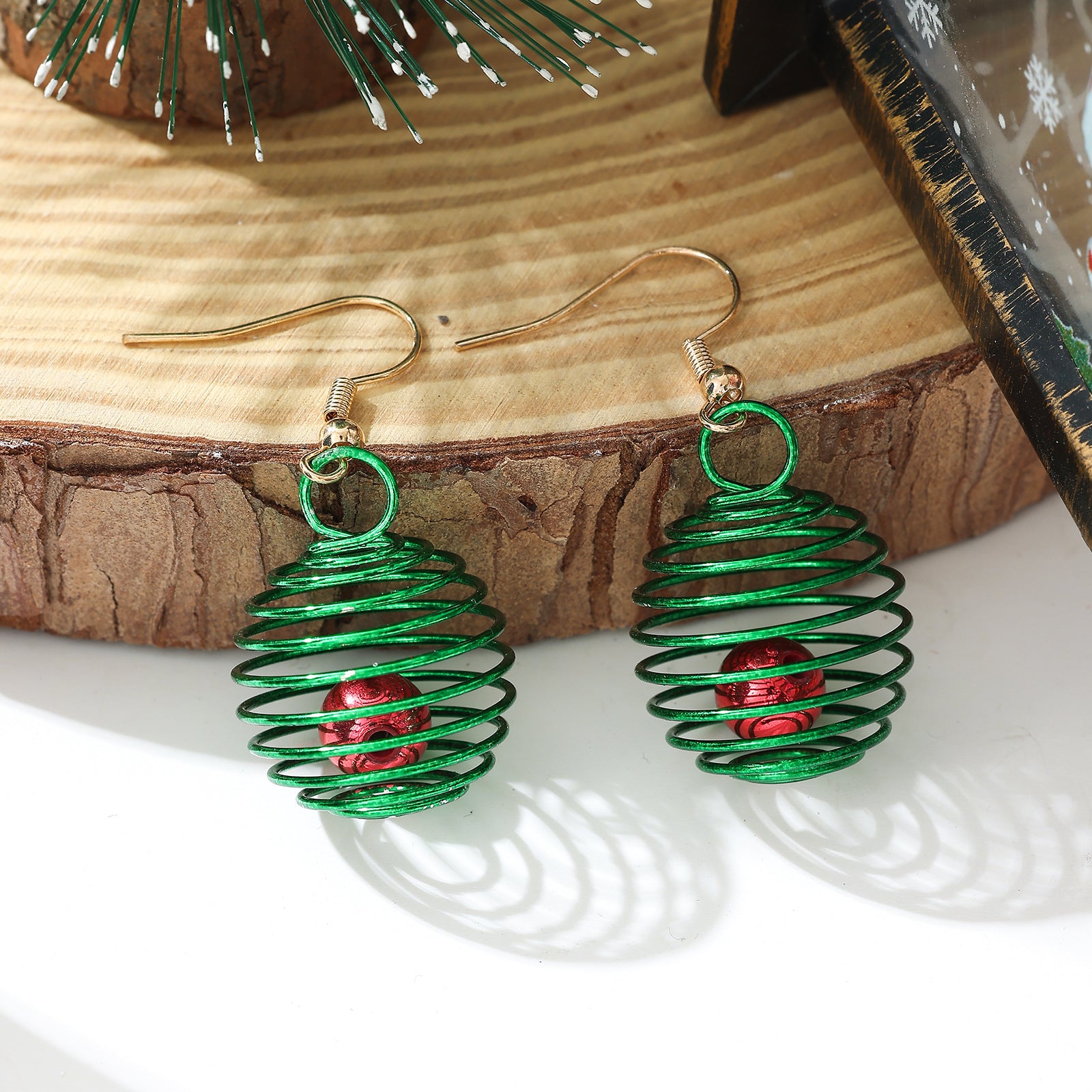 Wholesale Zinc Alloy Christmas Earrings Snowflake Tree Bell Elk Rhinestone Dangle Jewelry Party Fashion Accessory