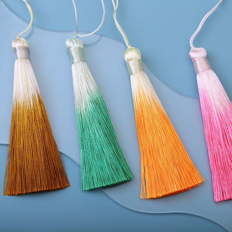 Wholesale 10pcs 10CM Gradient Tassel Ear Pendant Accessories