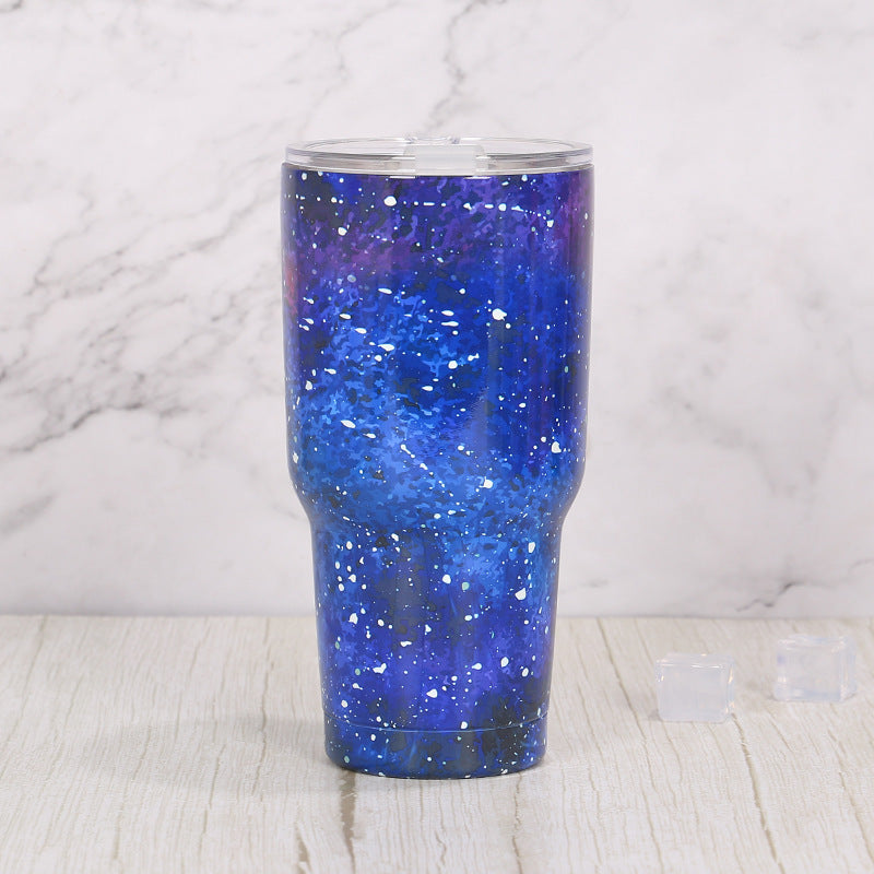 Wholesale 30oz Stainless Steel Large Capacity Dazzling Starry Sky Ice Bomber Cup