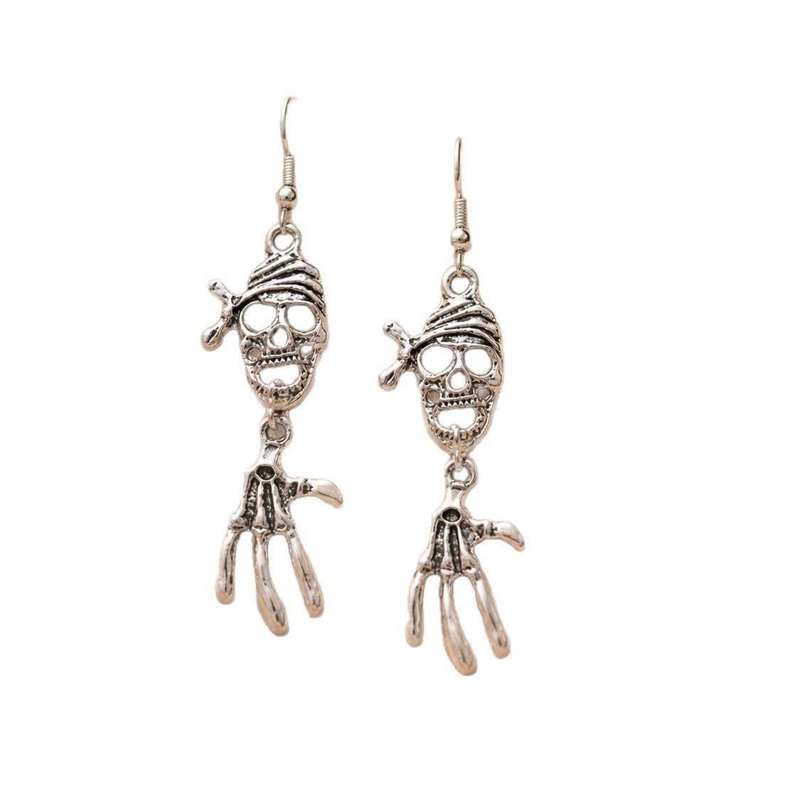 Wholesale  Skeleton Hand Skull Hollow Earrings Trendy Jewelry Accessory For Party Gift Boutique Resale