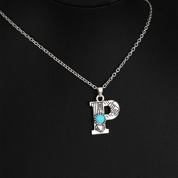 Wholesale Bohemian style English letter necklace