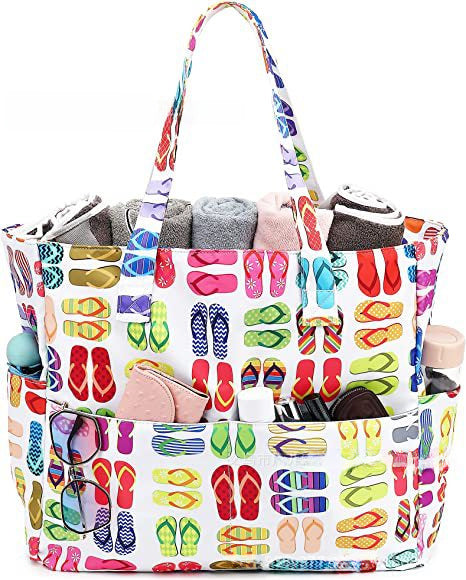 Wholesale multi-functional large  classic popular beach bag travel holiday gym essential