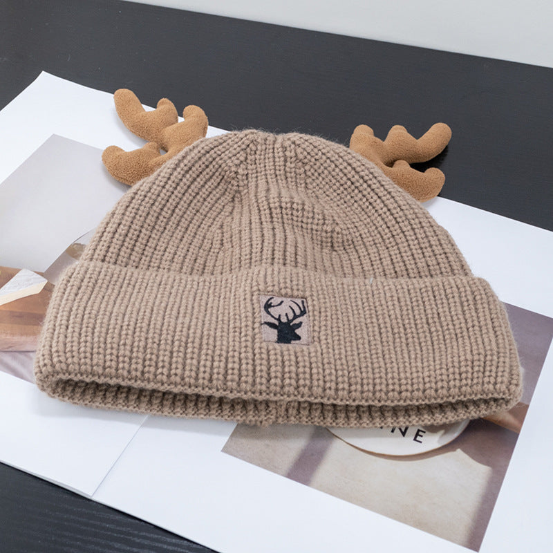 Wholesale Christmas Deer Antler Beanie