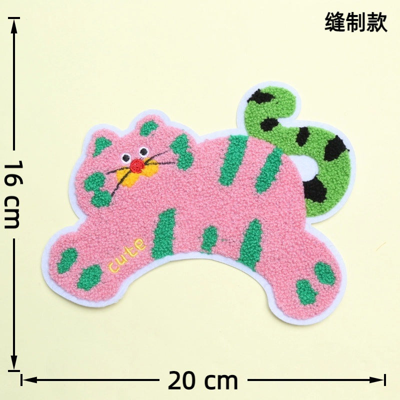 Wholesale 10pcs Sausage Dog Embroidery Large Cartoon Embroidery DIY Patches