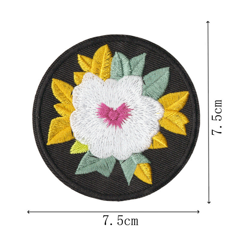 Wholesale Ethnic Style Floral Embroidery Patches Set Of 9 DIY Craft Supply For Coat Decoration Fashion Accessory Gift