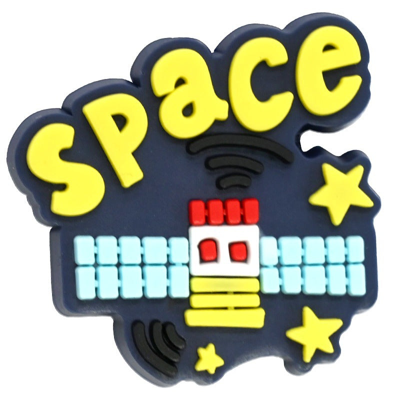 Wholesale  Random 100pcs Planet Series Soft Rubber Beads