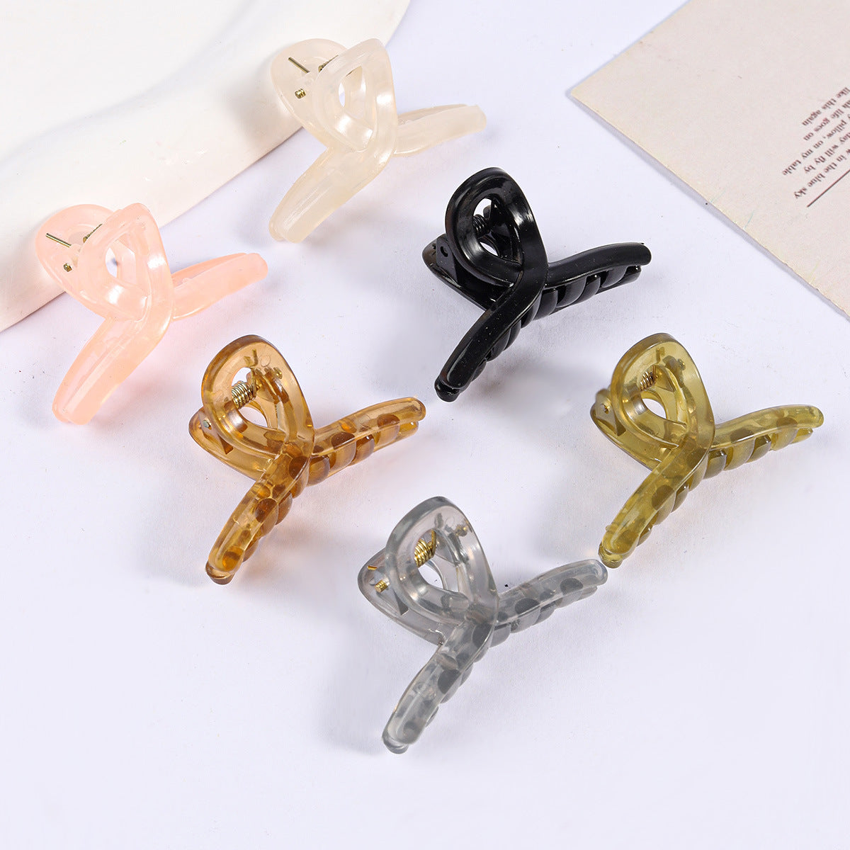 Wholesale Style Summer Translucent Mini Grab Clip