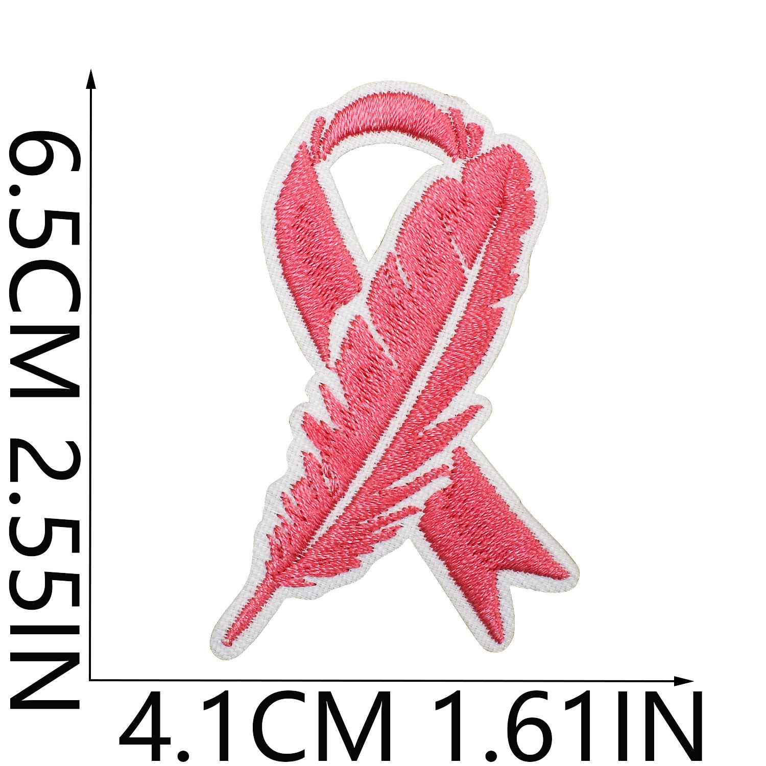 Wholesale Health Day Care for Women Pink Embroidery DIY Patches