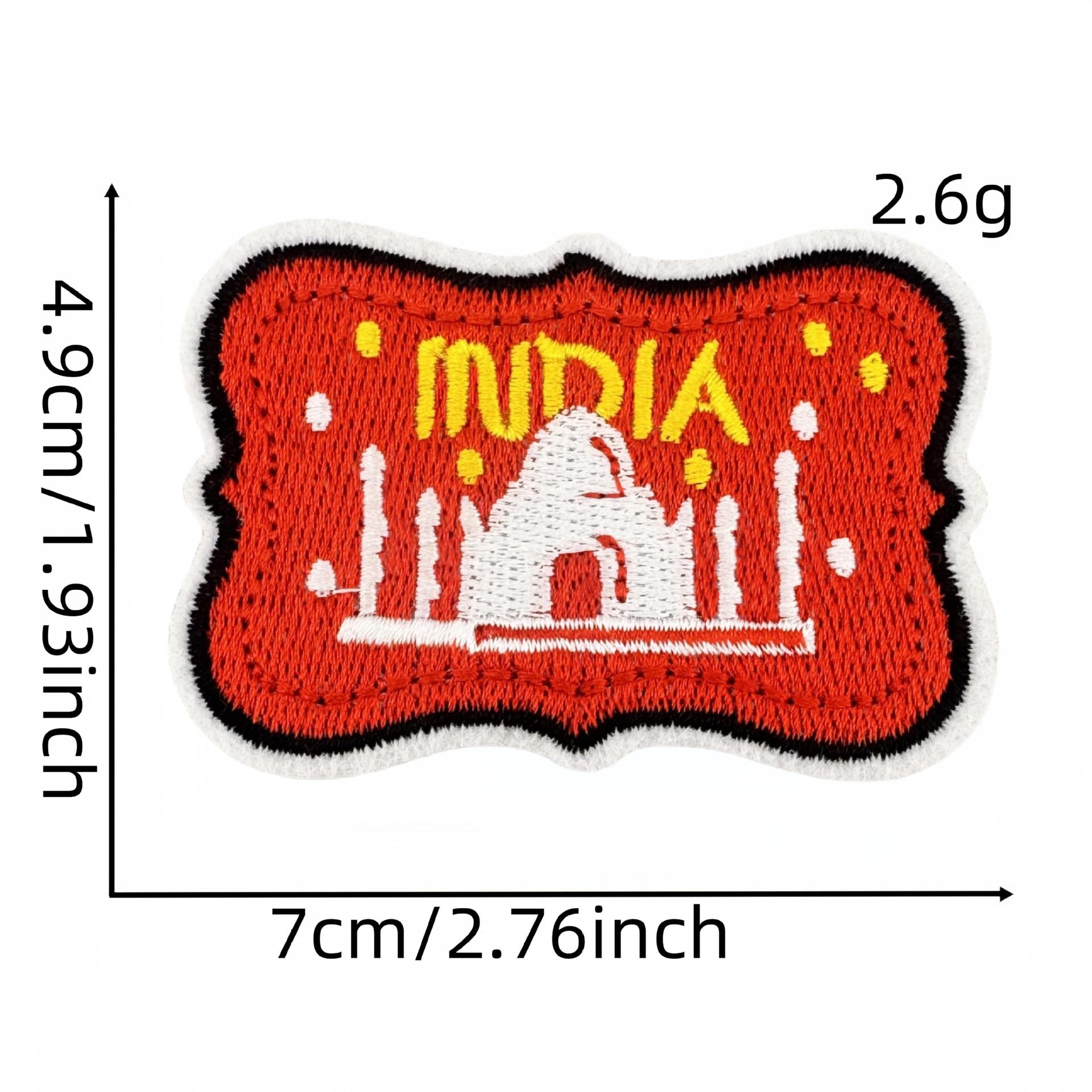 Wholesale Cartoon World Landmark Pattern Embroidery DIY Patches