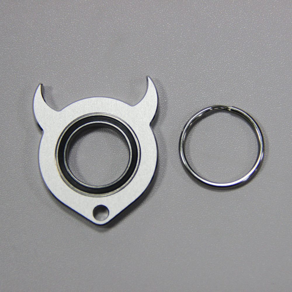 Aleación de aluminio aluminante Nuevo descompresión de bocina Fidget spinner llavero